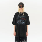 Retro Car Washed Tee