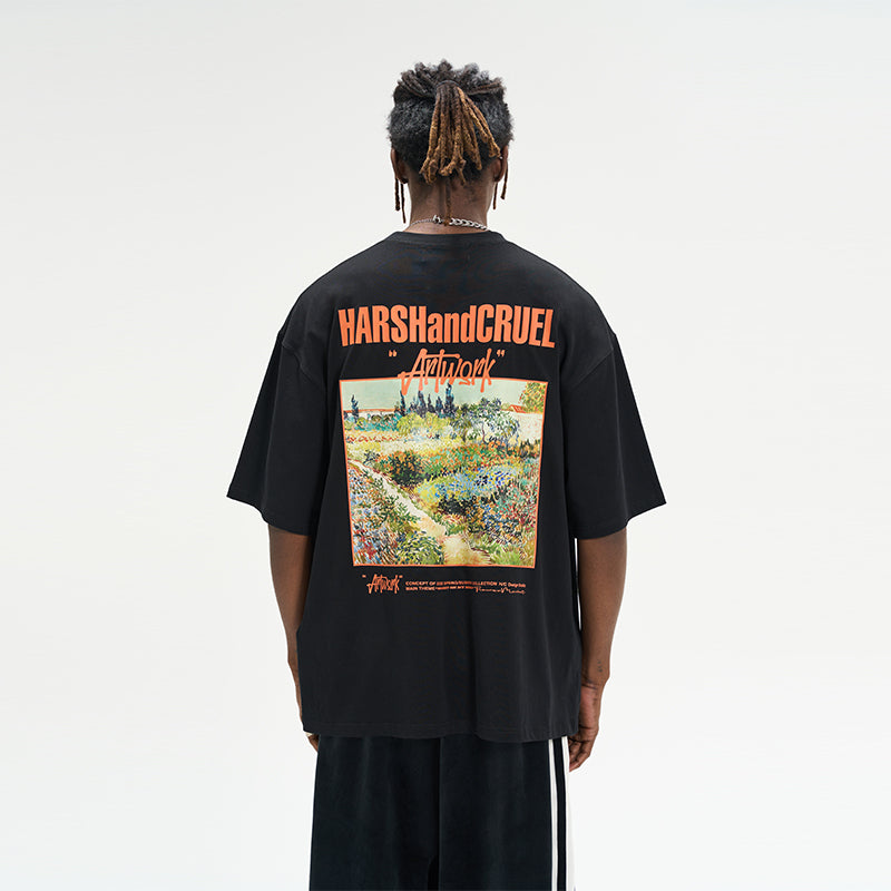 Van Gogh Garden Oil Painting Tee