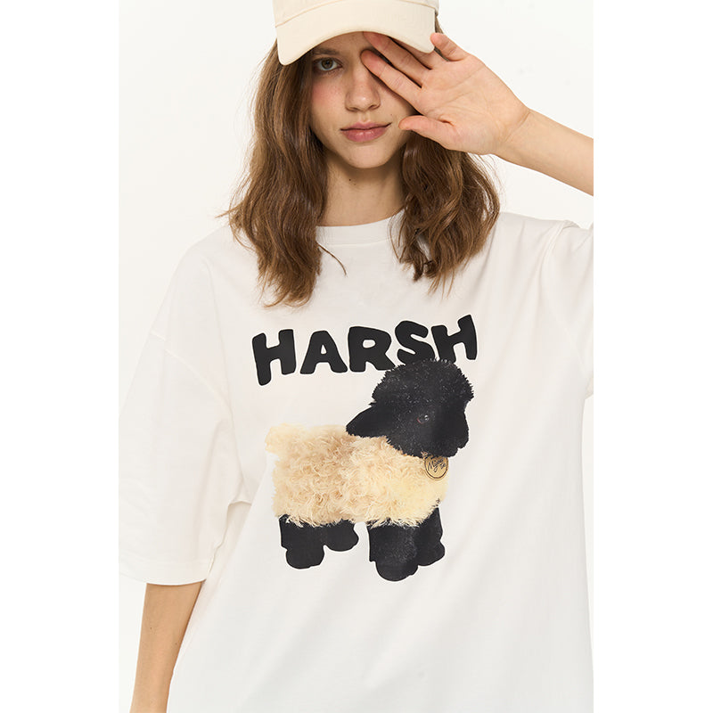 Lamb Peluche Printed Tee