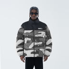 Camouflage Print Down Jacket