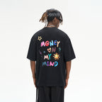 Handpainted Slogan Printed Tee