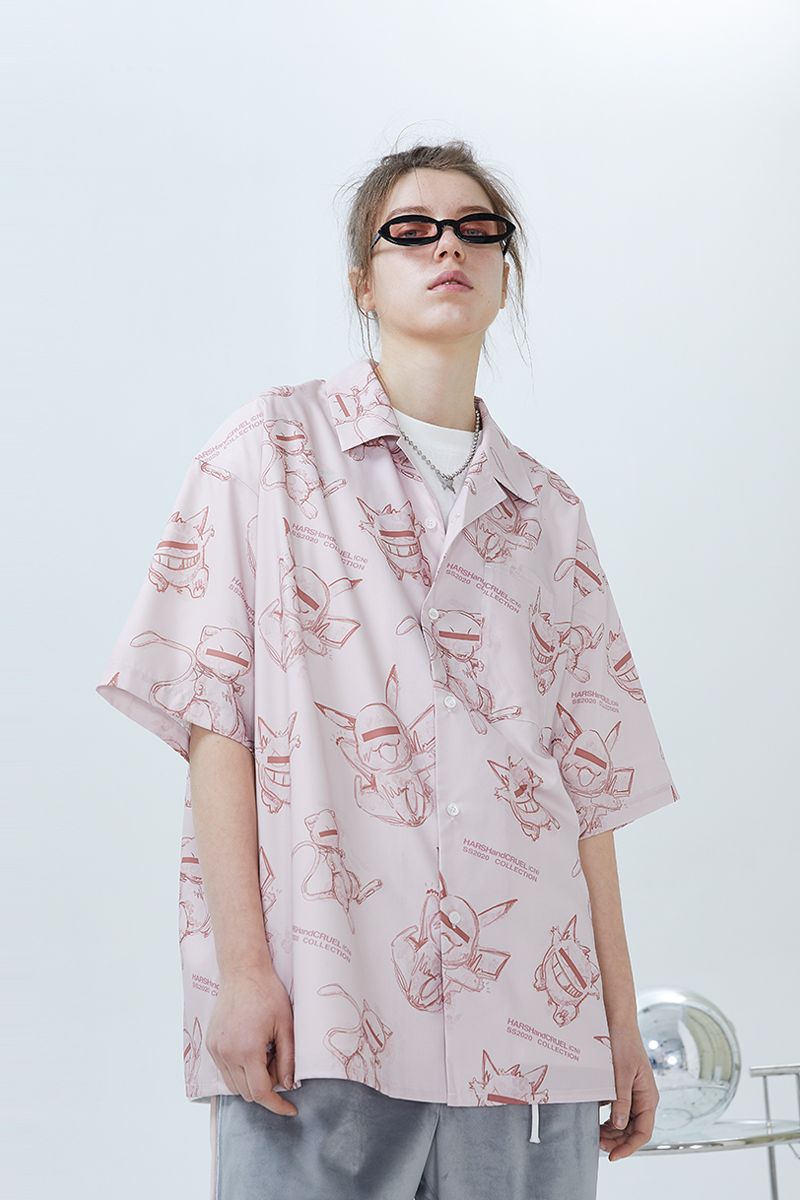 Poke Printed Cuban Shirt