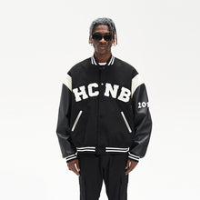 Load image into Gallery viewer, Embroidered Letters Varsity Jacket
