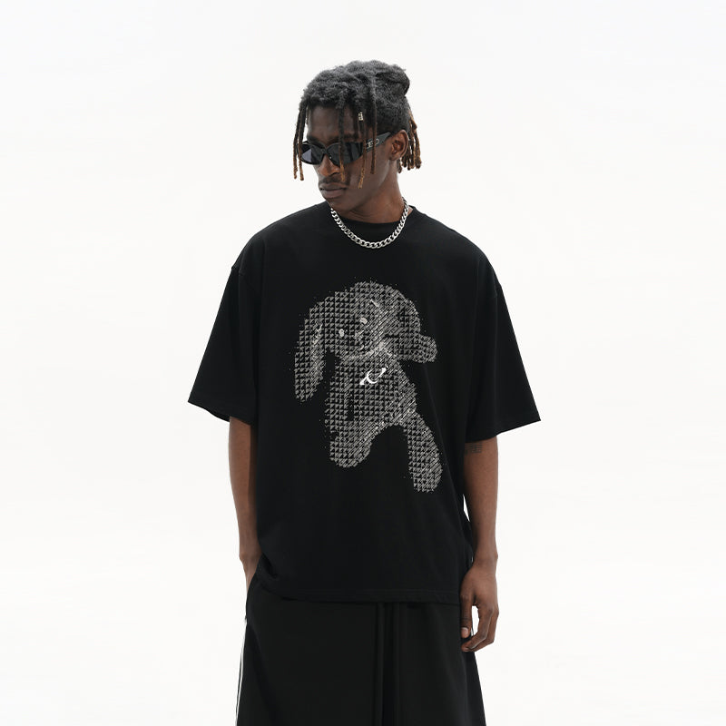 Dark Rabbit Doll Printed Tee