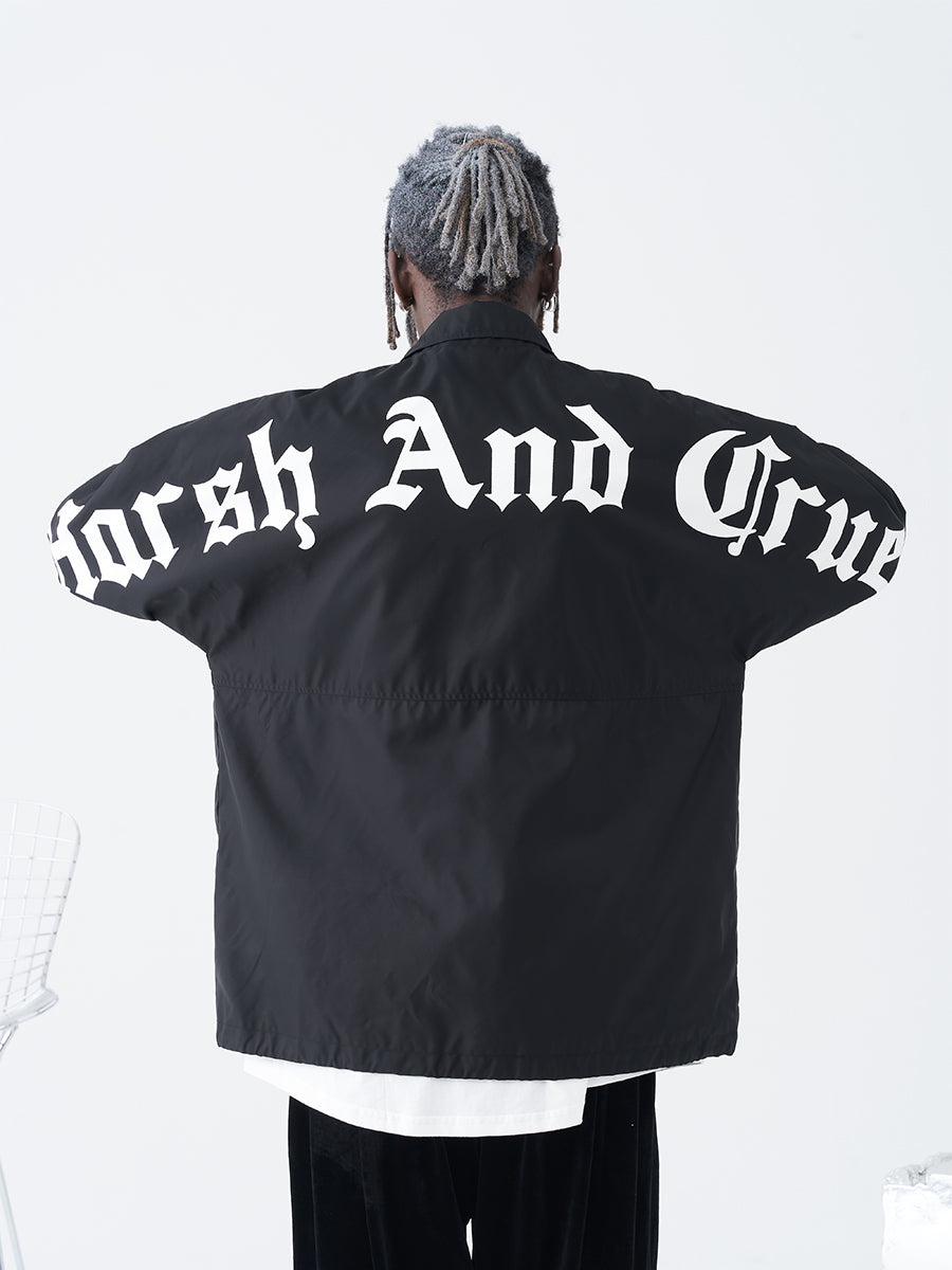 Gothic Font Coach Jacket