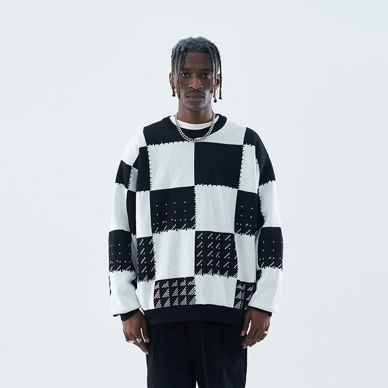 Mosaic Chessboard Sweater
