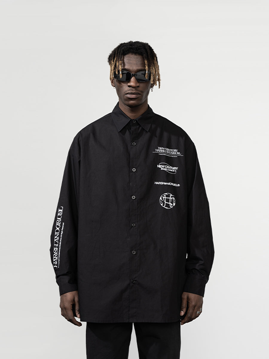 Logo Print L/S Shirt