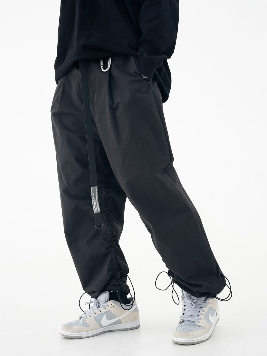 Pleated Belted Pants