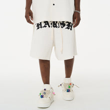 Load image into Gallery viewer, Embroidered Gothic Logo Checkered Shorts
