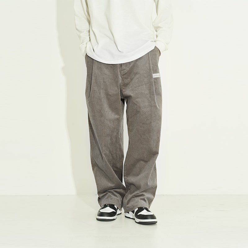 Casual Style Corduroy Trousers