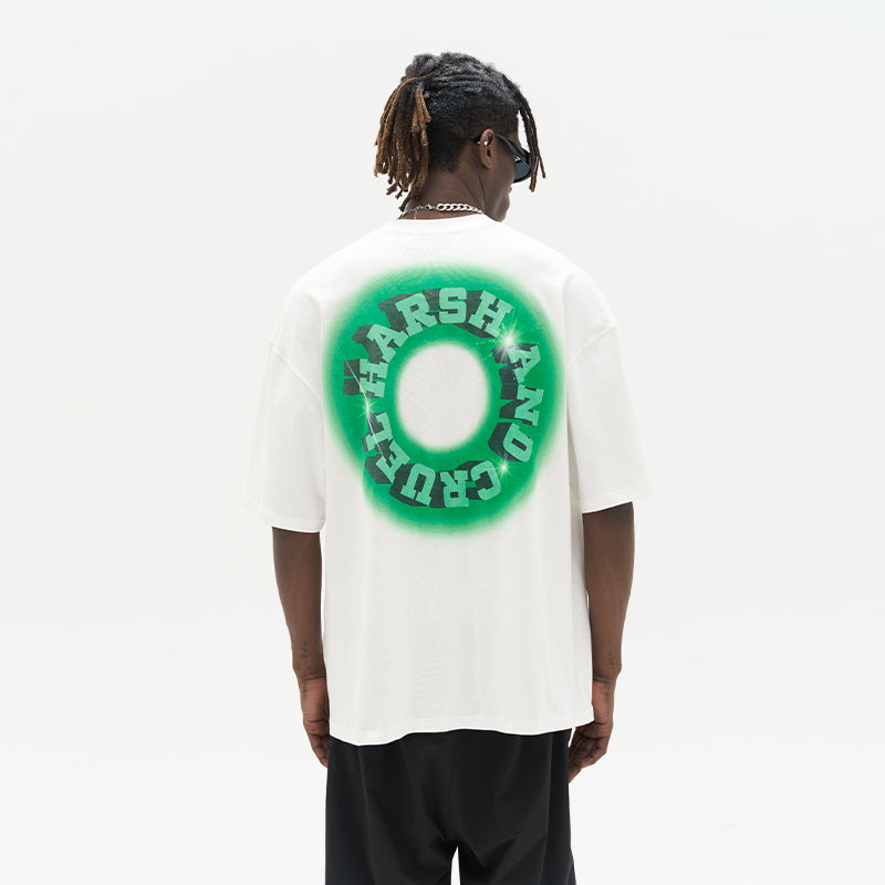 Fluorescent Logo Ring Printed Tee