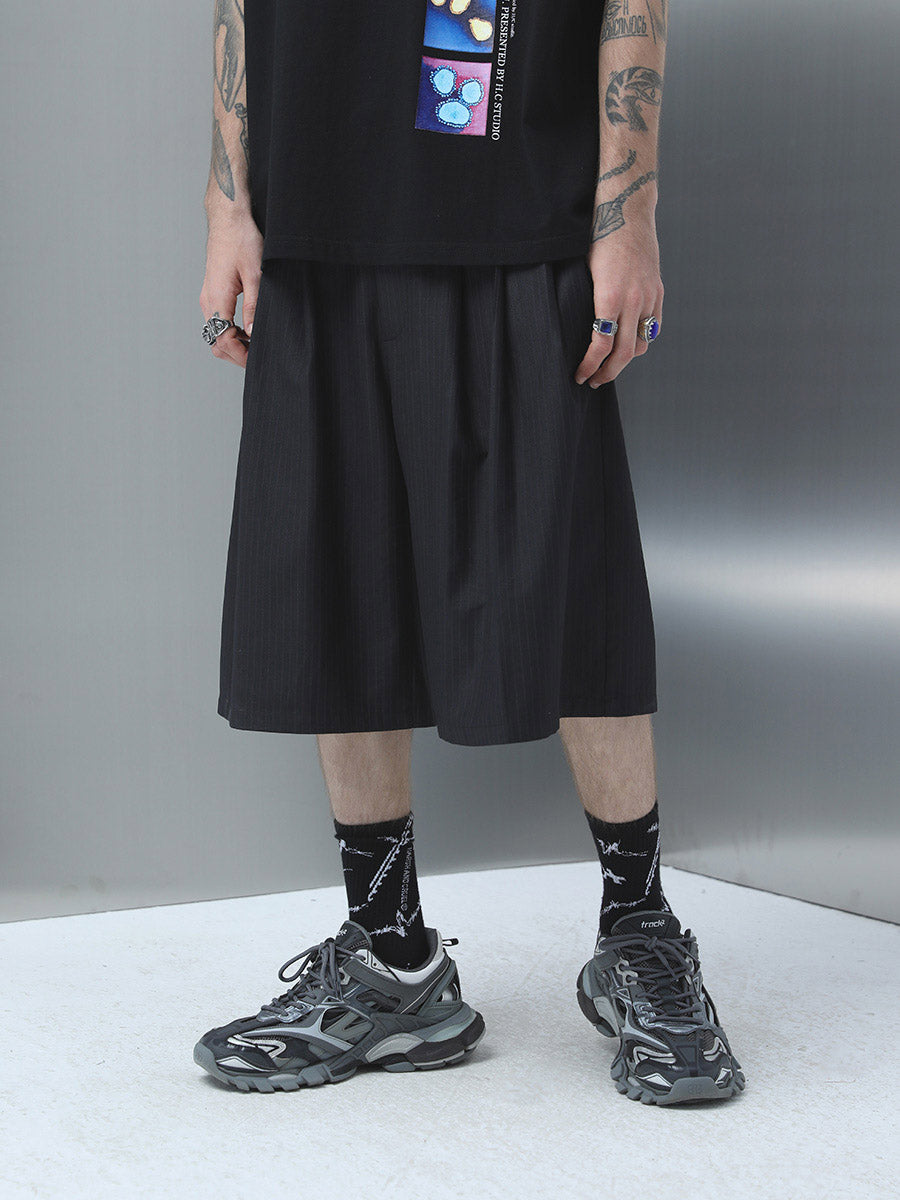 Striped Loose Shorts