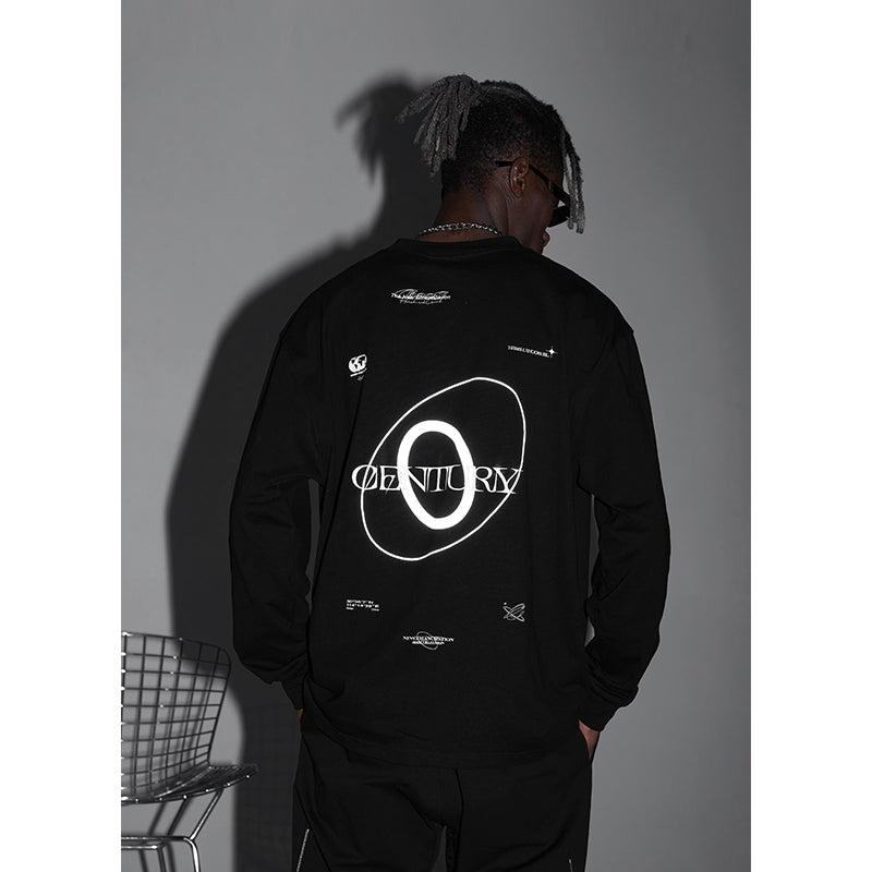 3M Reflective Logo Print Long Sleeved Tee
