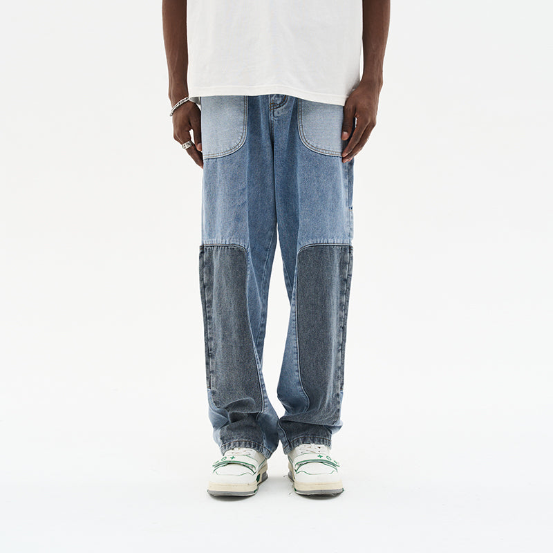 Straight Paneled Denim