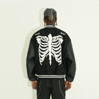 Skeleton Embroidered Varsity Jacket