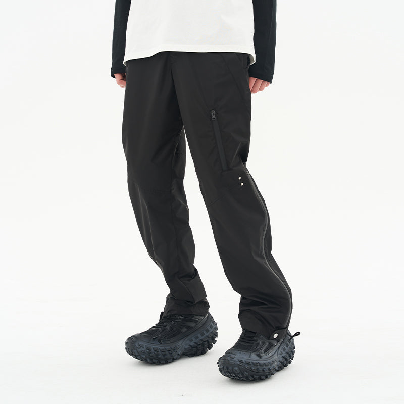 Functional Deconstructed Zipper Trousers