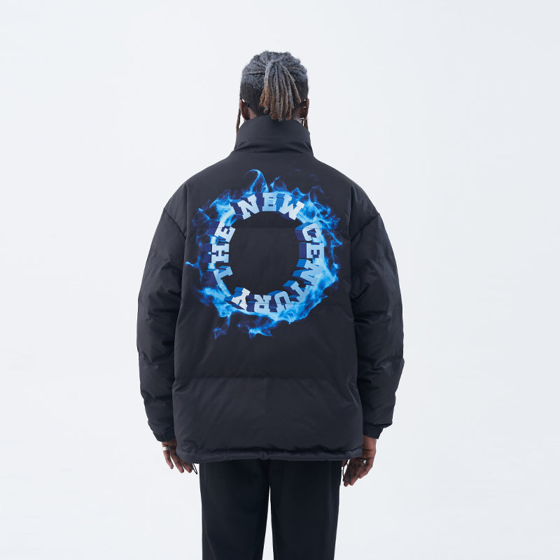 3D Circle Flame Down Jacket