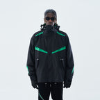 Layered Hooded Down Jacket