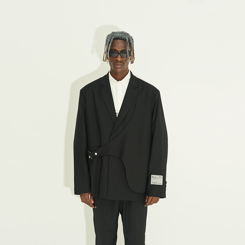 Deconstruction Layered Suit Jacket