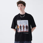 Embossing Blurred Picture Tee