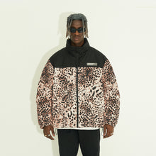 Load image into Gallery viewer, Leopard Print Down Jacket
