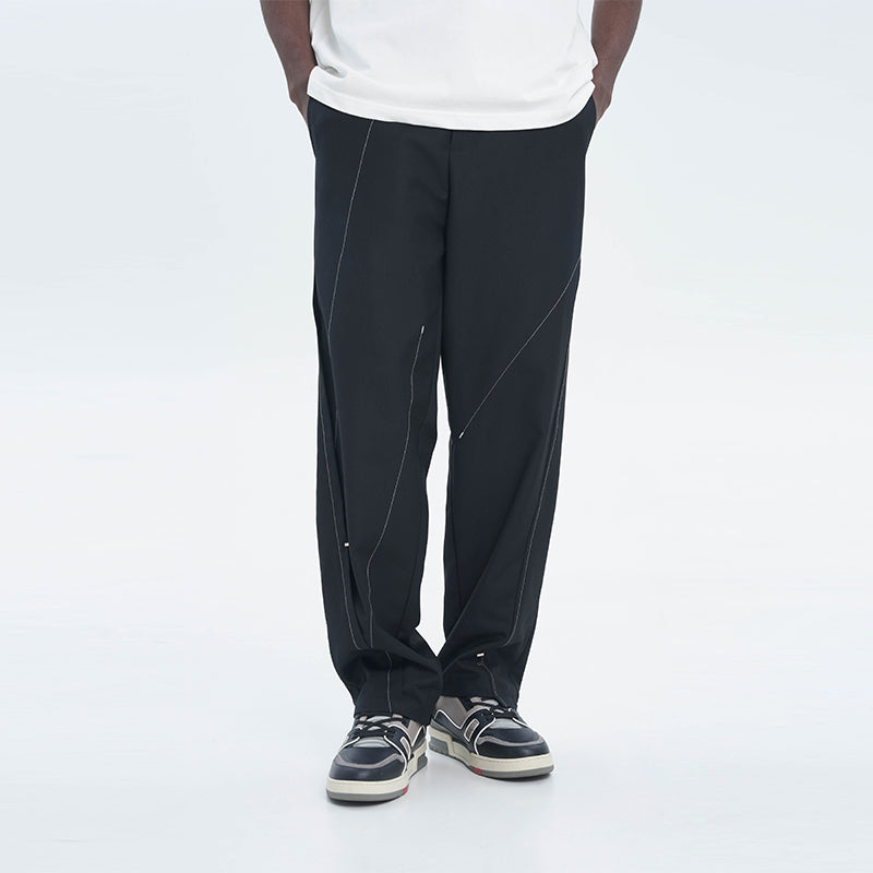 Asymmetric Deconstruction Loose  Suit Trousers