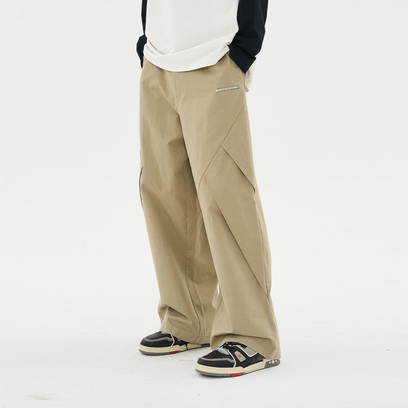 Pleated Wide Loose Trousers