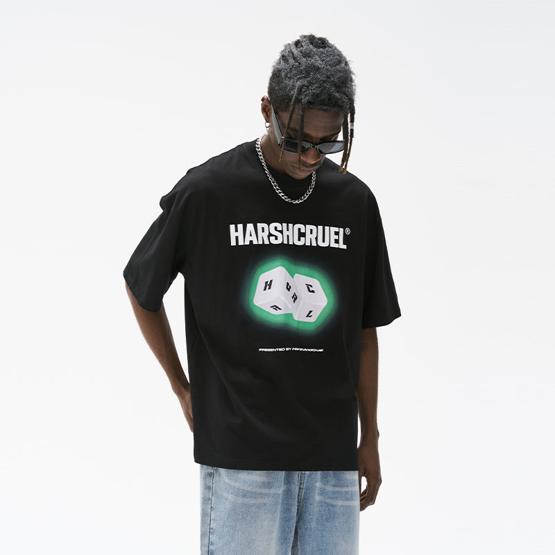 3D Dice Logo Printed Tee