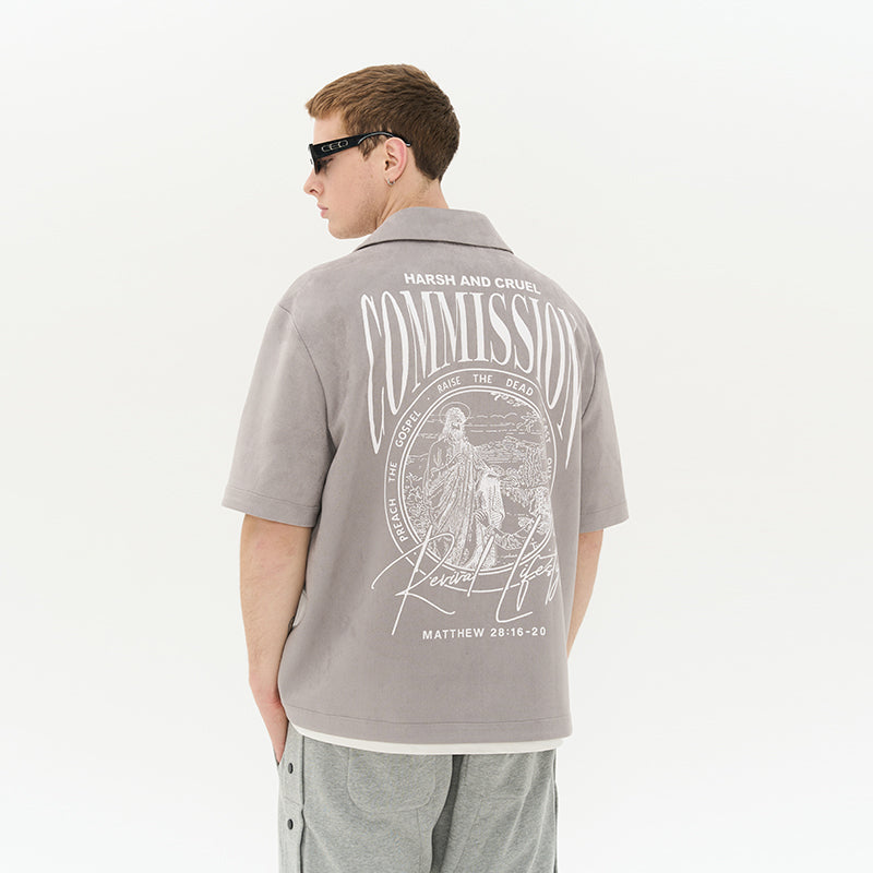 Commission Suede Printed Shirt