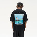 Marine Landscape Oil Painting Printed Tee
