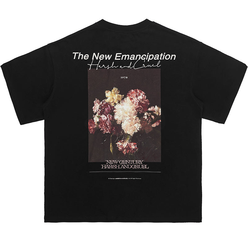 Oil Painting Floral Tee