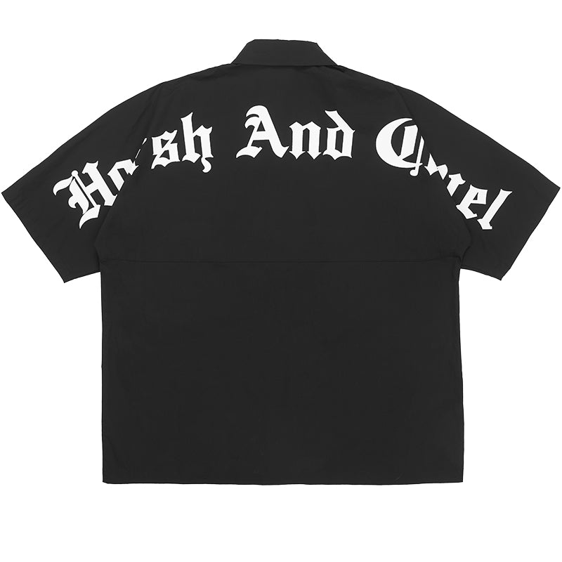 Gothic Logo Print Shirt