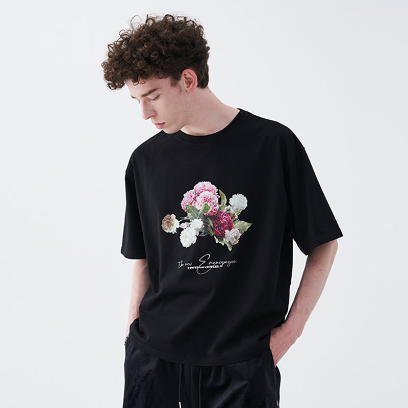 Retro Oil Painting Floral Tee