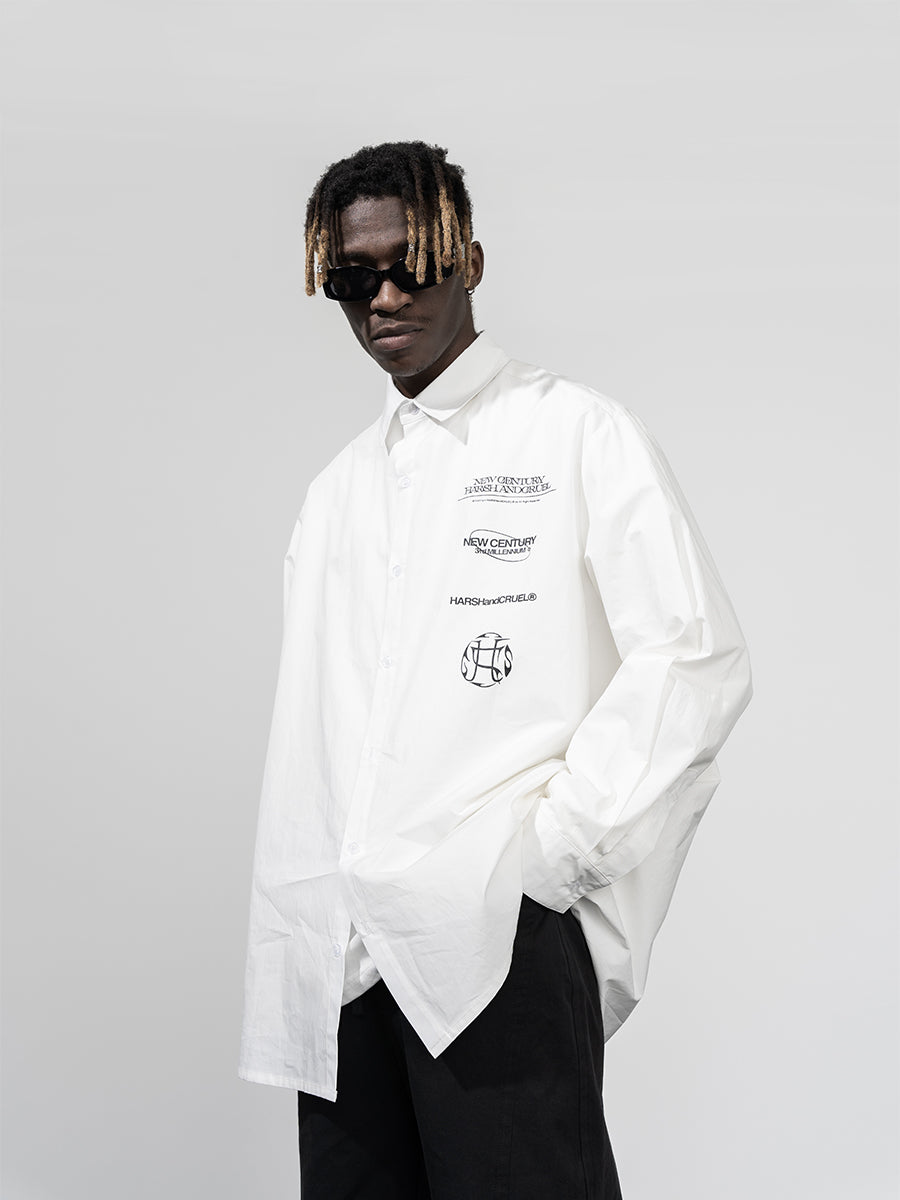 Logo Print L/S Shirt