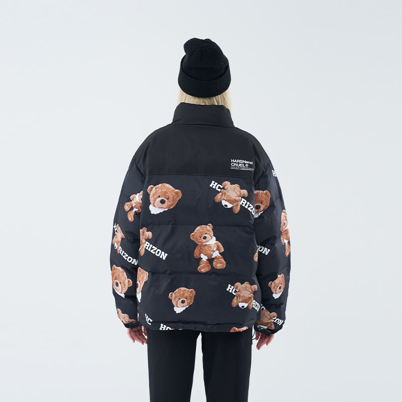 Bear High Collar Down Jacket