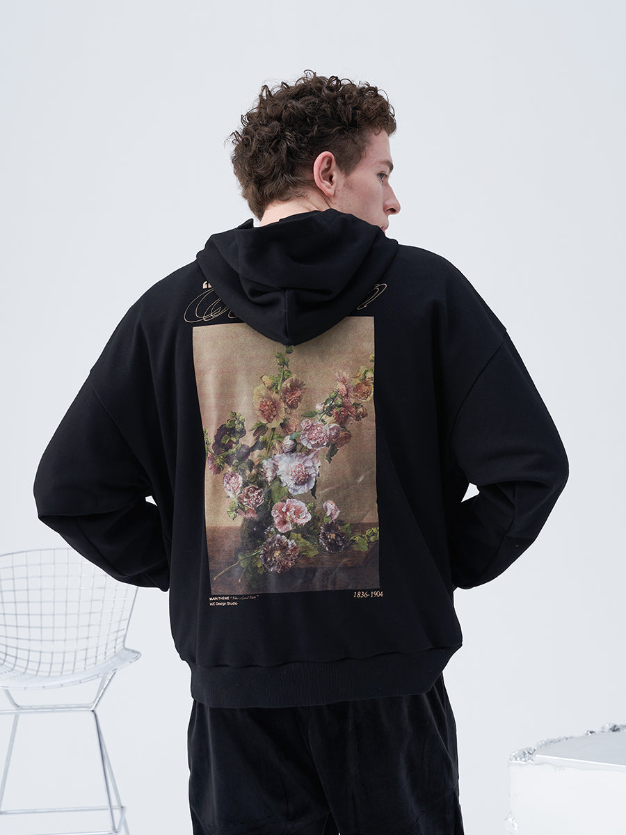 Vintage Oil Painting Logo Hoodie