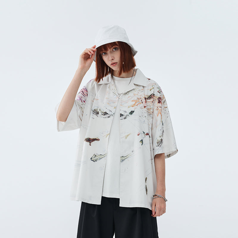 Watercolor Painting Cuban Shirt