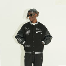 Load image into Gallery viewer, Hand Of God Varsity Jacket
