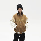 Embroidered Letters Varsity Jacket