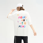 Handpainted Slogan Printed Tee