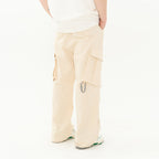 Irregular Pleated Carabiner Loose Trousers
