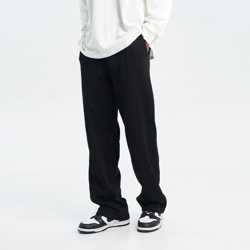 Casual Straight Pleated Pants