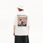 Oil Painting Flowers Loose Printed Tee