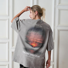 Load image into Gallery viewer, Oil Painting Beach Sunset Tee
