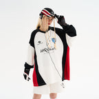 Retro Stitching Two Pieces L/S Jersey