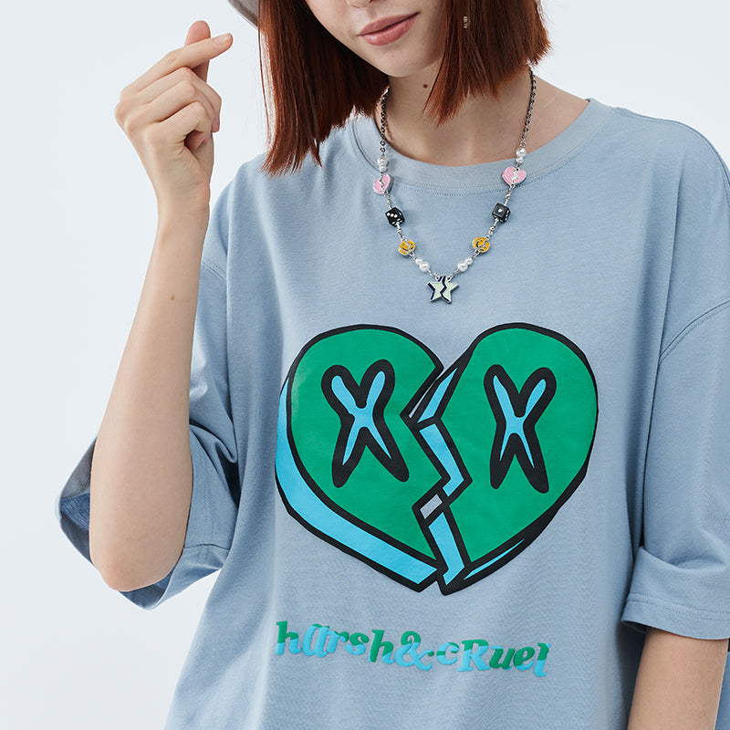 Broken Heart Foam Print Tee