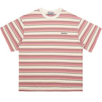 Striped Embroidered Logo Tee