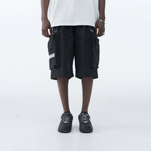 Load image into Gallery viewer, PVC Stitching Pleated Cargo Shorts
