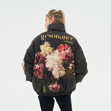 Load image into Gallery viewer, Oil Painting Flowers Full Print Down Jacket
