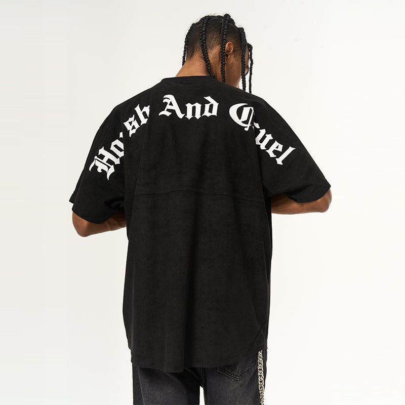Gothic Logo Suede Tee